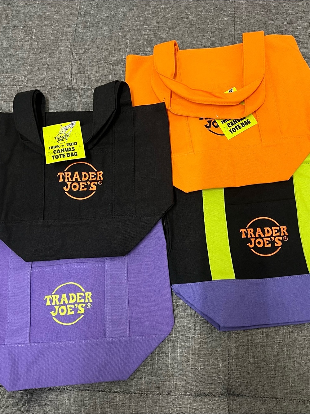 Trader Joe’s mini tote bags
Halloween set